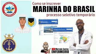 COMO SE INSCREVER NO PROCESSO SELETIVO TEMPORÁRIO DA MARINHA 2021 [upl. by Whitcher]