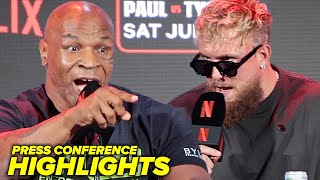 Mike Tyson vs Jake Paul DALLAS Press Conference HIGHLIGHTS amp FACE OFF [upl. by Laktasic]