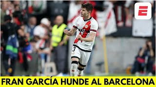 OTRO GOL DEL RAYO VALLECANO Fran García pone el 20 vs Barcelona y monta UNA FIESTA  La Liga [upl. by Llednov361]