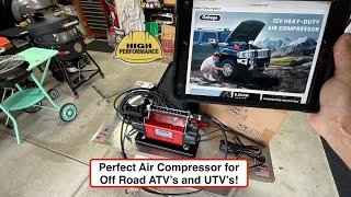 Review of The Gobege 12 Volt HeavyDuty Air Compressor with 26’ Air Hose  For Tires up to 150 PSI [upl. by Reivad]