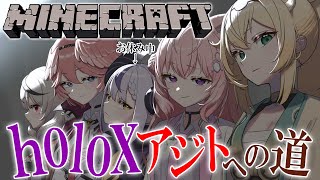 【Minecraft】新ホロ鯖でholoXアジト作るぞ！！ SSholoX 【博衣こより視点ホロライブ】 [upl. by Wynn]