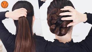 時短！初心者でも！皆さんが知っている技術で出来る三つ編みヘアアレンジ [upl. by Viv]