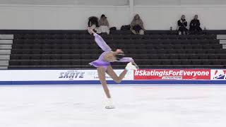 Gabby Richards  Novice Women Free Skate  2025 Eastern Sectional Singles Final [upl. by Cornel]