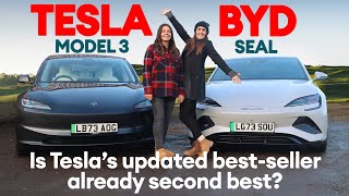 Tesla Model 3 vs BYD Seal TESTED  Is Tesla’s newcomer already second best  Electrifying [upl. by Nothgiel]