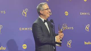 John Oliver Best Variety Scripted Series Last Week Tonight 2024 Emmys press room interview [upl. by Leira]