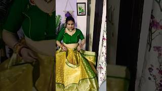 Use this trick for pallu saree sareepallusetting viralshorts sareewearing Beautywithrashmi [upl. by Nner879]