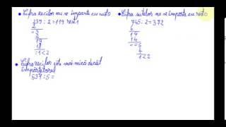 Împartirea unui numar natural de trei cifre la un numar de o cifră  Matematică clasa a IVa [upl. by Souza]