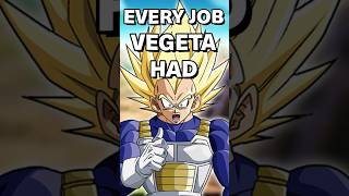 Every Job Vegeta did for a living  Dragon Ball Super shorts [upl. by Egroj149]