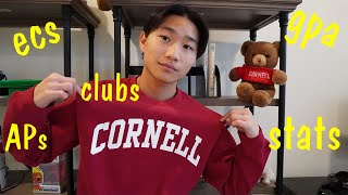 how I got into cornell stats gpa ecs more [upl. by Rodmun]