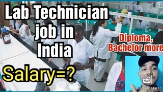 Lab Technician Job in India SalaryAll detailsRequirements [upl. by Towland]