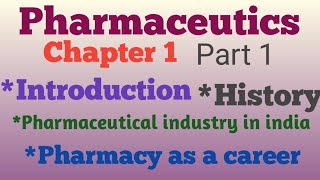 Pharmaceuticschapter 1 part 1D Pharma 1st year Hindi Notes [upl. by Sharity159]