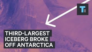 Thirdlargest iceberg broke off Antarctica [upl. by Russi]