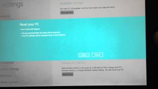 How to Reset Windows RT Back to Factory Default Settings [upl. by Ahsien]