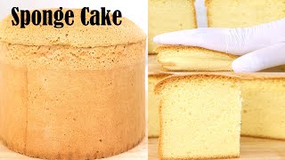 Vanilla Sponge Cake Recipe  How to Make Fluffy Vanilla Cake  Easy Sponge Cake [upl. by Conners292]