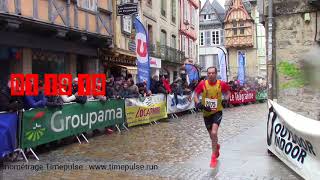 Arrivée SEMIMARATHON LOCRONANPLOGONNECQUIMPER 2018 [upl. by Oirretno]