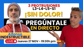 🔴 3 PROTRUSIONES de L3 a S1 y ENTRENADO Eliminé mi DOLOR [upl. by Esila]