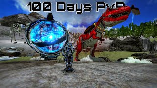 I Survived 100 Days PvP Ark Mobile  Upgraiding Base  Raiding [upl. by Byers]