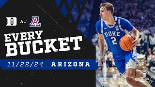 Duke 69 Arizona 55  Every Bucket 112224 [upl. by Atinnek543]