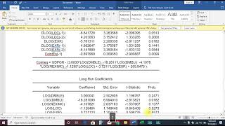 AUTOREGRESSIVE DISTRIBUTED LAG ARDL MODEL 1 [upl. by Mita]