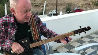 Norwegian Wood on Slide 3 string cigar box guitar by Nigel McTrustry [upl. by Lamee756]