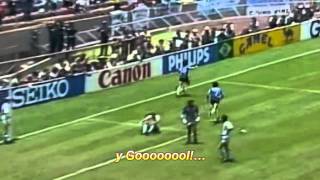 Maradona Goal of the Century  Víctor Hugo Morales commentary  ArgentinaEngland 21 1986 [upl. by Kcirtemed]