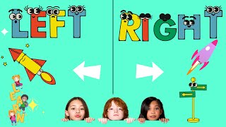 LEFT and RIGHT Song for Children Directions Song for Kids Learning the difference rightleft [upl. by Danyette698]