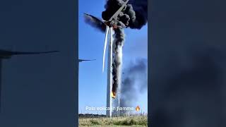 WIND TURBINE ON FIRE [upl. by Alfie239]