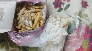 Too expensive shawarma Aiza Asif Rv zinger Sharma with fries 🍟 [upl. by Oletta115]