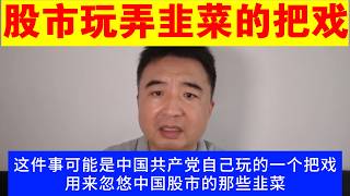 翟山鹰：中共利用A股忽悠韭菜的把戏丨股市十万亿平准资金 [upl. by Fasta]