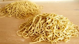 How to make Ramen noodles from scratch alkaline noodles recipe [upl. by Roid]