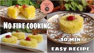 Fireless cooking recipe  make dessert at home  without gas cooking recipe  soft and tasty [upl. by Werda]