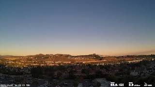 Capistrano Valley 20241107 Full Day WeatherCam Timelapse  Orange County California [upl. by Aihsinyt]