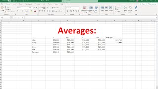 How To Calculate The Average In Excel [upl. by Iturk]