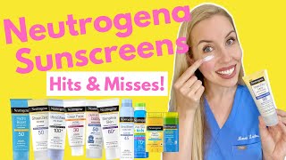 The Truth About Neutrogena Sunscreen Hits and Misses  NOT SPONSORED  Dermatologist Reviews [upl. by Ahtel]