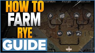 How To Farm amp Grow Rye In Manor Lords [upl. by Leruj]