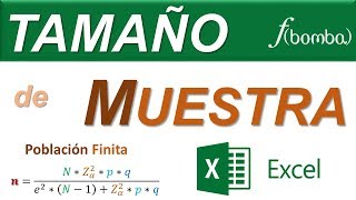 🔍👉 TAMAÑO DE MUESTRA  CÓMO CALCULAR el TAMAÑO DE MUESTRA PASO a PASO en EXCEL 👍 [upl. by Norean]