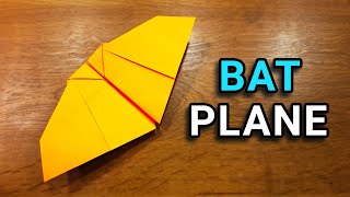 How To Make a Paper Plane That Flies Like a Bat  Origami Bat Airplane [upl. by Yim]