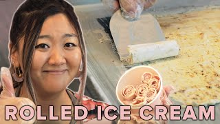 I Learned How To Roll Ice Cream Like A Pro • Tasty [upl. by Ecnerat]