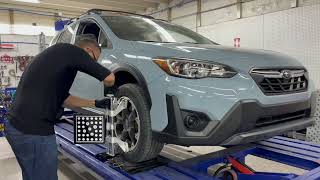 2021 Subaru Crosstrek Sport Utility 4D with 33k miles Quarter Panel Replacement 12320 [upl. by Notsirk]