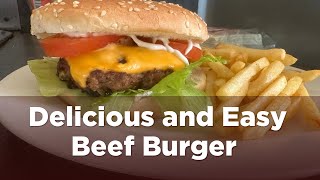 Beef burgers recipe Beef Burger at home [upl. by Sihon210]