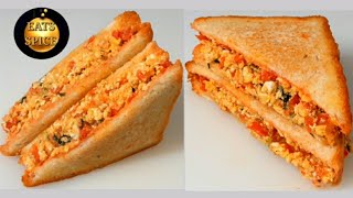 SCRAMBLED EGG SANDWICH Quick amp Easy Breakfast Recipe SCRAMBLED EGG SANDWICH HEALTHY RECIPE [upl. by Menides]