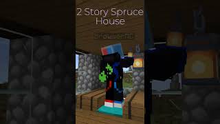 Spruce House Build minecraft [upl. by Ajin]