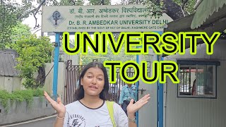 Dr Br Ambedkar university tour kashmere gate Delhi 🎓🎓AUD Tour [upl. by Ahsikym]