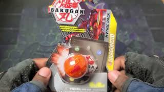 NEW BAKUGAN EVOLUTIONS ELEMENTAL RARE MYTHIC PYRUS DRAGONOID UNBOXING [upl. by Arikal]