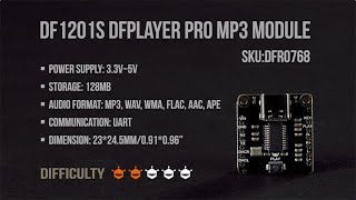 Introducing Fermion DF1201S DFPlayer PRO MP3 Module [upl. by Tamer]