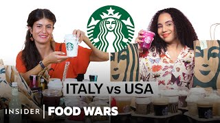 US vs Italy Starbucks  Food Wars  Insider Food [upl. by Remlap]