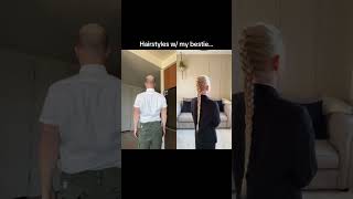 CUTESY HAIRSTYLES 🥰 hair hairstyle funny youtubeshorts shorts bald [upl. by Nuriel359]