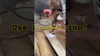 Dont Cut The Cables 😅 diy floorsanding [upl. by Chrisy954]