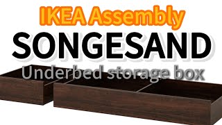 Mastering SONGESAND  Underbed storage box A Guide to Effortless IKEA Furniture Assembly [upl. by Llehsad196]