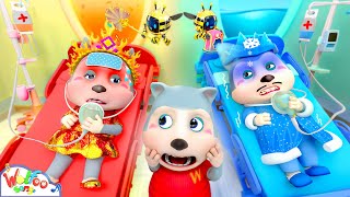 Fire Mom Water Dad Got Boo Boo Fire and Water Family Song  Imagine Baby Songs  Wolfoo Kids Songs [upl. by Geof628]